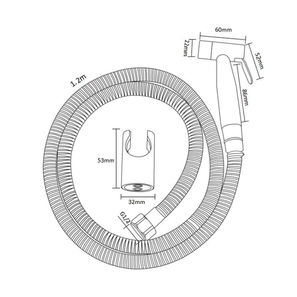 สายฉีดชำระครบชุด BEN DK22