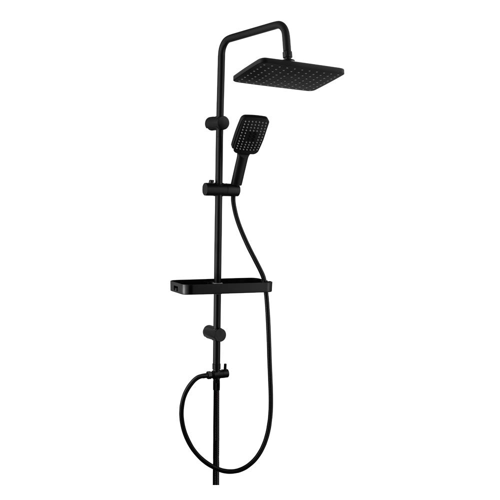 ฝักบัว RAIN SHOWER น้ำอุ่น RASLAND ALL-BLACK สีดำ