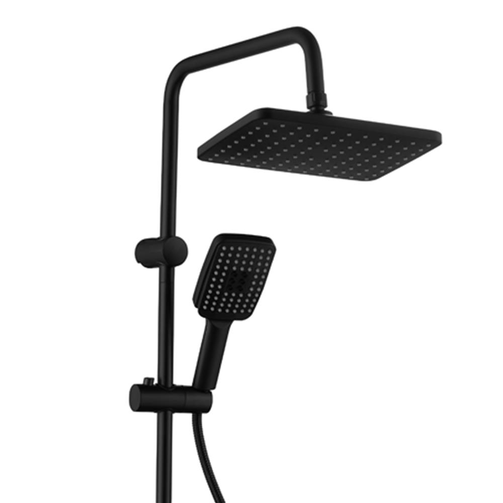 ฝักบัว RAIN SHOWER น้ำอุ่น RASLAND ALL-BLACK สีดำ