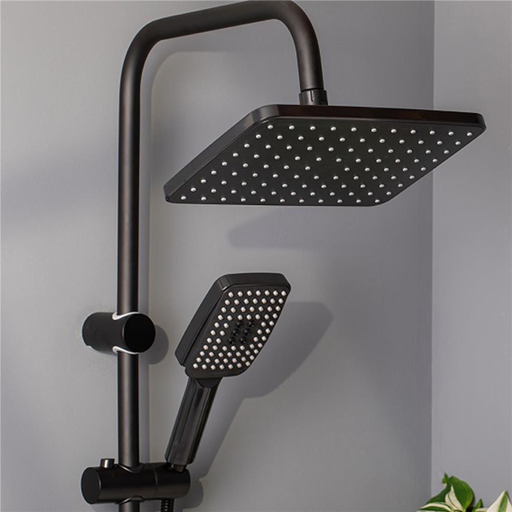 ฝักบัว RAIN SHOWER น้ำอุ่น RASLAND ALL-BLACK สีดำ