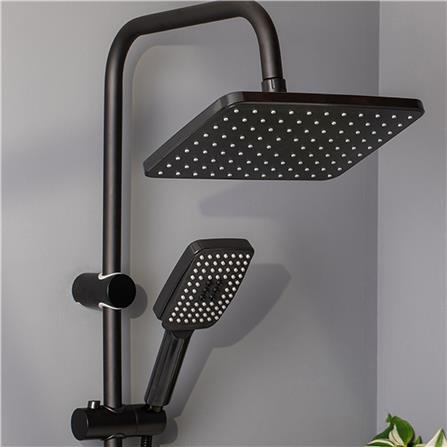 ฝักบัว RAIN SHOWER น้ำอุ่น RASLAND ALL-BLACK สีดำ_4