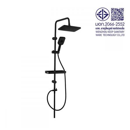 ฝักบัว RAIN SHOWER น้ำอุ่น RASLAND ALL-BLACK สีดำ_7