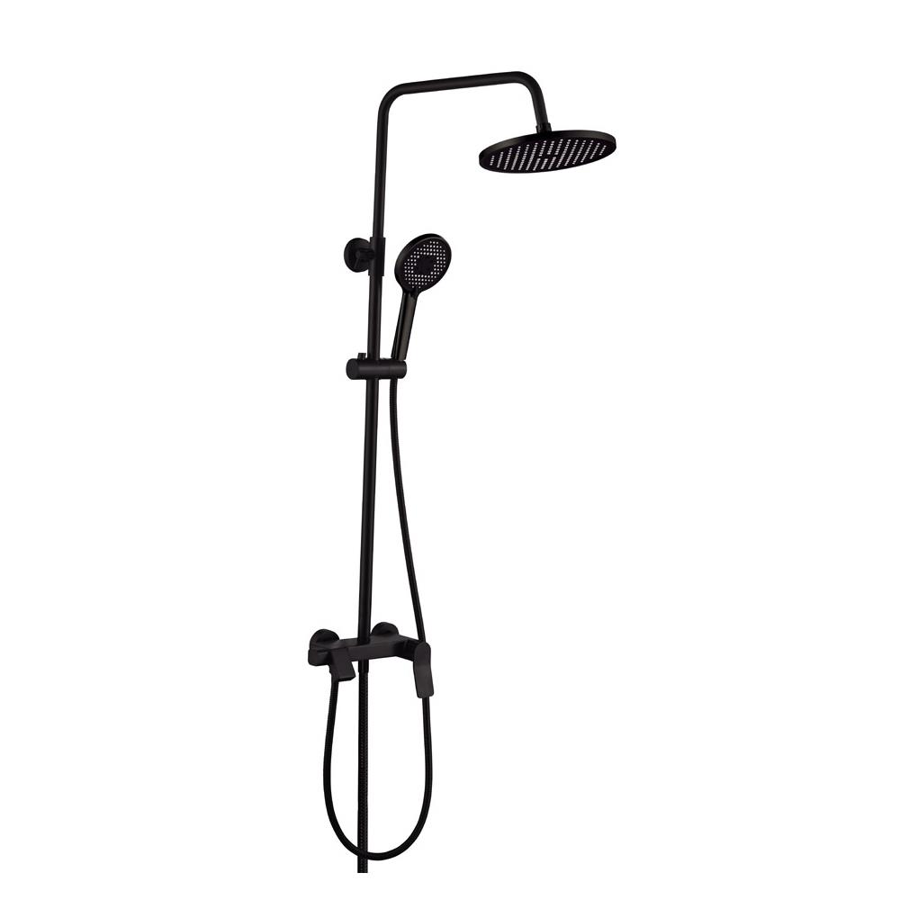 ฝักบัว RAIN SHOWER ผสม RASLAND SUPER-COOL-BK สีดำ