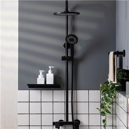 ฝักบัว RAIN SHOWER ผสม RASLAND SUPER-COOL-BK สีดำ_2