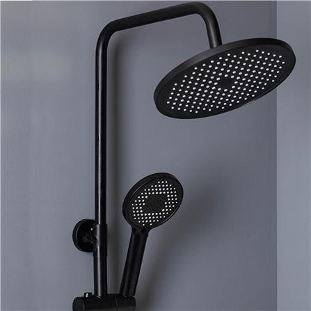 ฝักบัว RAIN SHOWER ผสม RASLAND SUPER-COOL-BK สีดำ_3