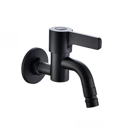 ก๊อกล้างพื้น 1 ทาง RASLAND RA BIB-BLK สีดำ_0