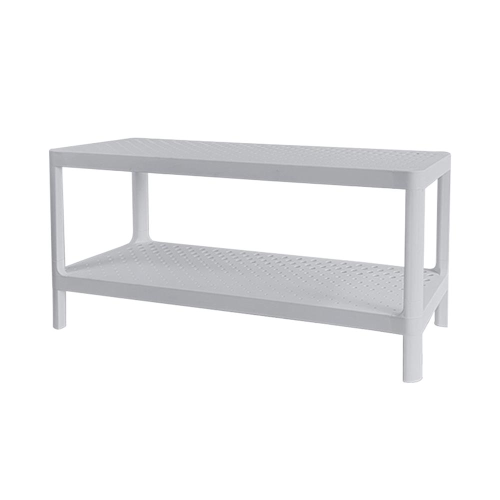 ชั้นวางรองเท้า 2 ชั้น STACKO MONO 70x30x34.3 ซม. สีเทา