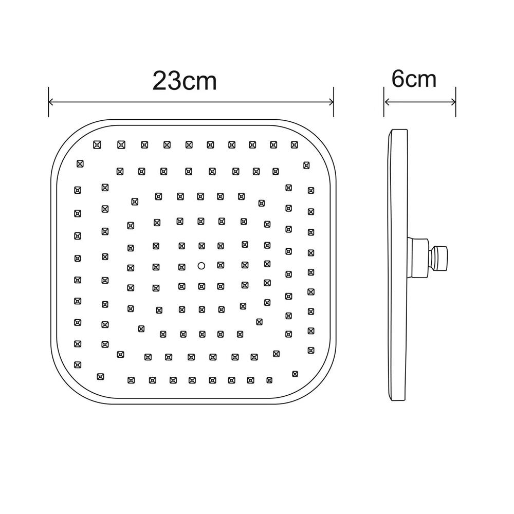 ฝักบัว RAIN SHOWER น้ำอุ่น RASLAND RA SQ-RAIN2022