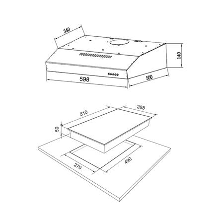 เตาฝัง+เครื่องดูดควัน MEX HVC232+2950X60_1