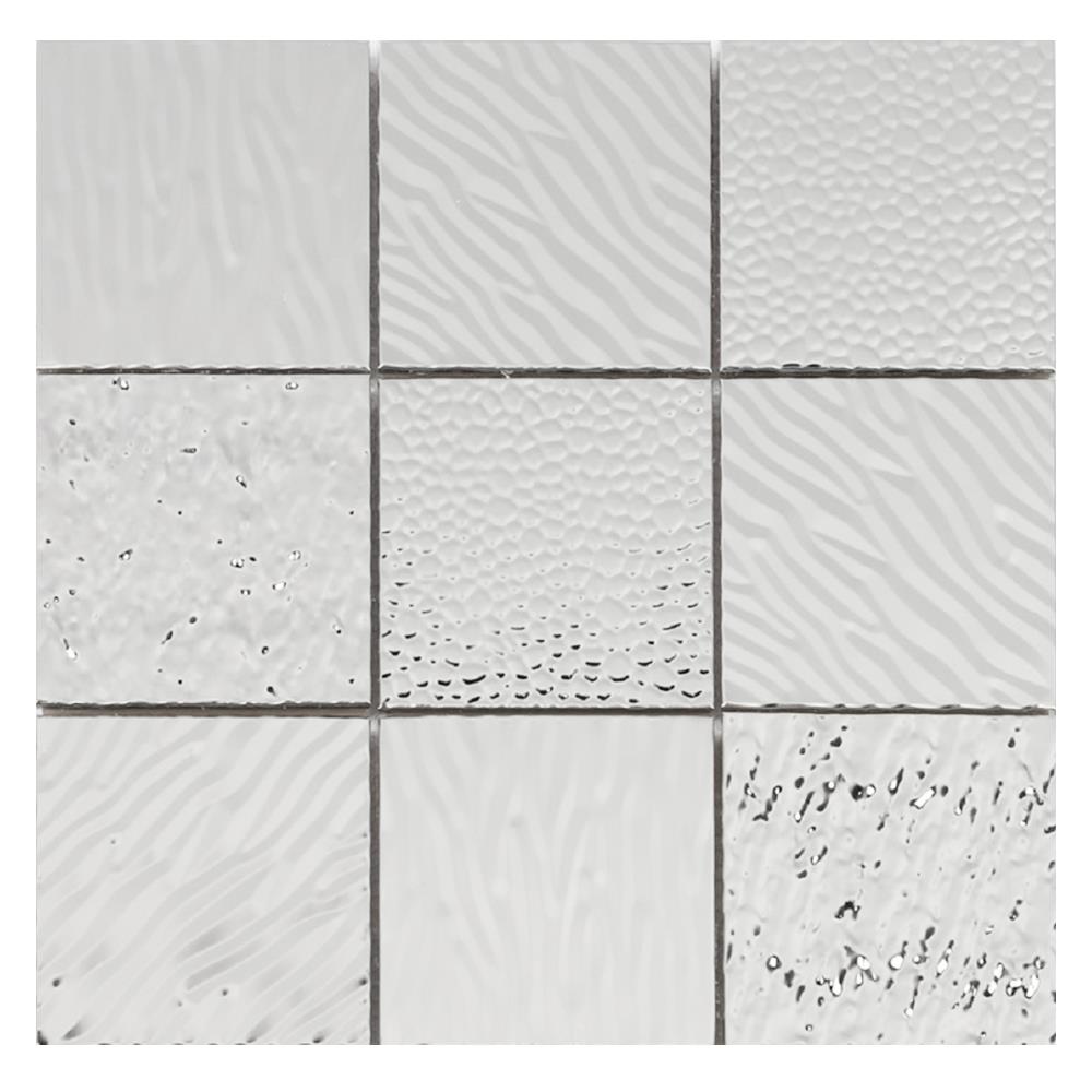 โมเสคแก้ว 30x30 ซม. TARA HPR-214 SILVER สีเงิน