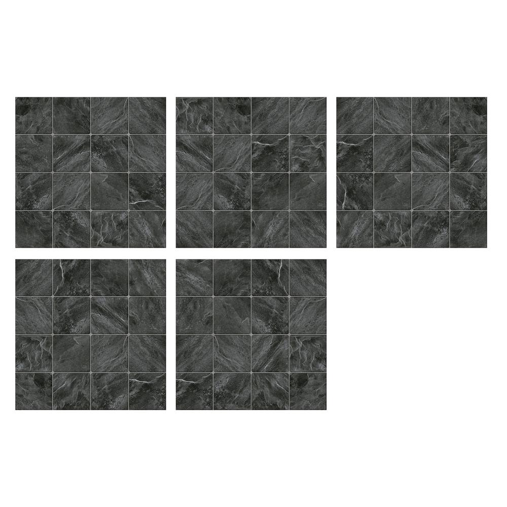 กระเบื้องพื้นพอร์ซเลน  16x16 นิ้ว COTTO เธอราพี กริด เนโร ดำ PM 0.96 ตร.ม.