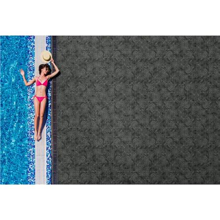 กระเบื้องพื้นพอร์ซเลน  16x16 นิ้ว COTTO เธอราพี กริด เนโร ดำ PM 0.96 ตร.ม._2