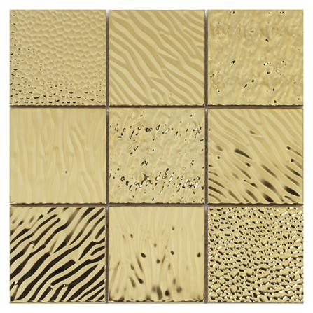 โมเสคแก้ว 30x30 ซม. TARA HPR-212 GOLD สีทอง