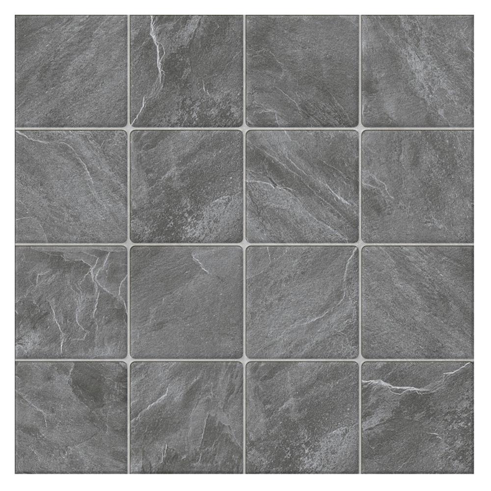 กระเบื้องพื้นพอร์ซเลน  16x16 นิ้ว COTTO เธอราพีกริด กริจิโอ เทา PM 0.96M2