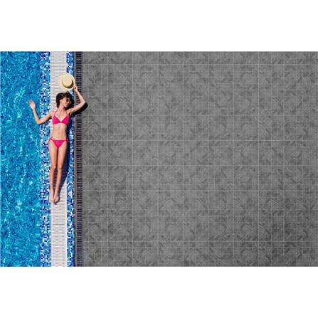 กระเบื้องพื้นพอร์ซเลน  16x16 นิ้ว COTTO เธอราพีกริด กริจิโอ เทา PM 0.96M2_2