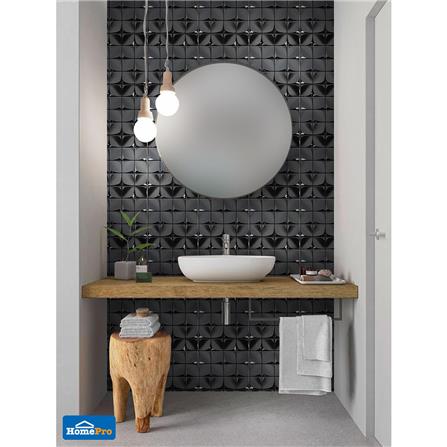 โมเสคแก้ว 30x30 ซม. TARA HPR-219 MIDNIGHT สีดำ_2