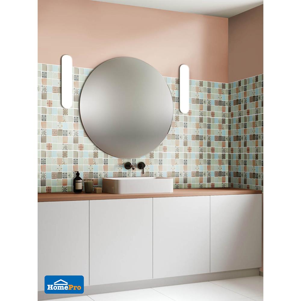 โมเสคแก้ว 30x30 ซม. TARA HPR-217 BELLA สีเบจ