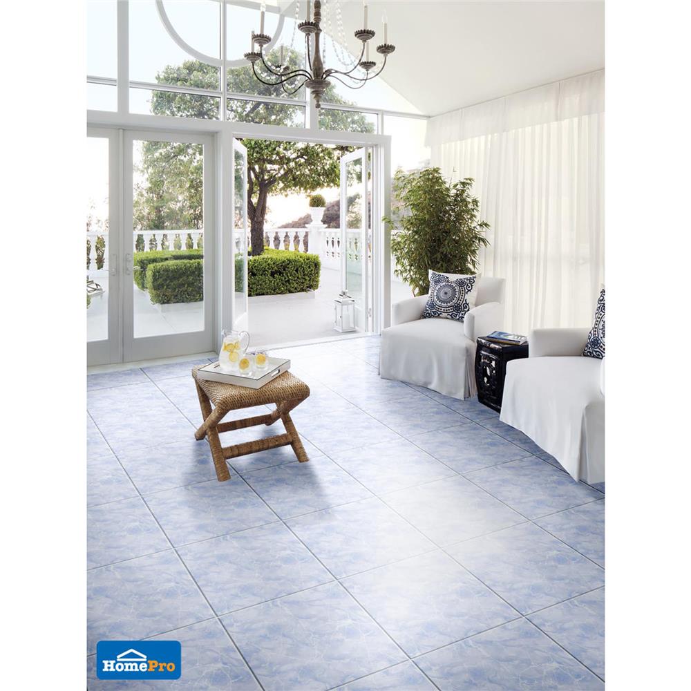 กระเบื้องพื้น 18x18 นิ้ว TARA มูนไลท์ มาร์เบิ้ล ฟ้า PM 1 ตร.ม.