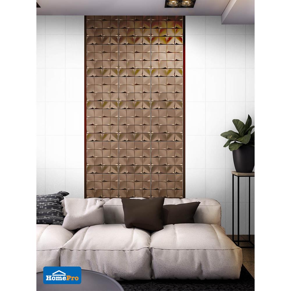 โมเสคแก้ว 30x30 ซม. TARA HPR-211 COPPER สีทองแดง