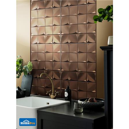 โมเสคแก้ว 30x30 ซม. TARA HPR-211 COPPER สีทองแดง_3