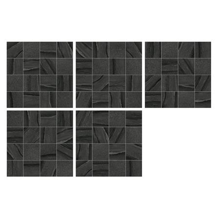 กระเบื้องพื้นพอร์ซเลน  16x16 นิ้ว COTTO ลากูนกริด เนโร ดำ PM 0.96M2_1