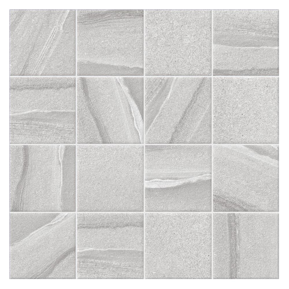 กระเบื้องพื้นพอร์ซเลน  16x16 นิ้ว COTTO ลากูนกริด บลองโค ขาว PM 0.96 ตร.ม.