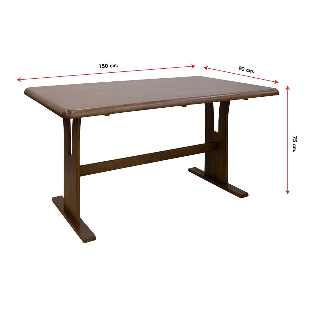 โต๊ะอาหาร 6 ที่นั่ง FURDINI 150-MAYKALA สีน้ำตาลเข้ม