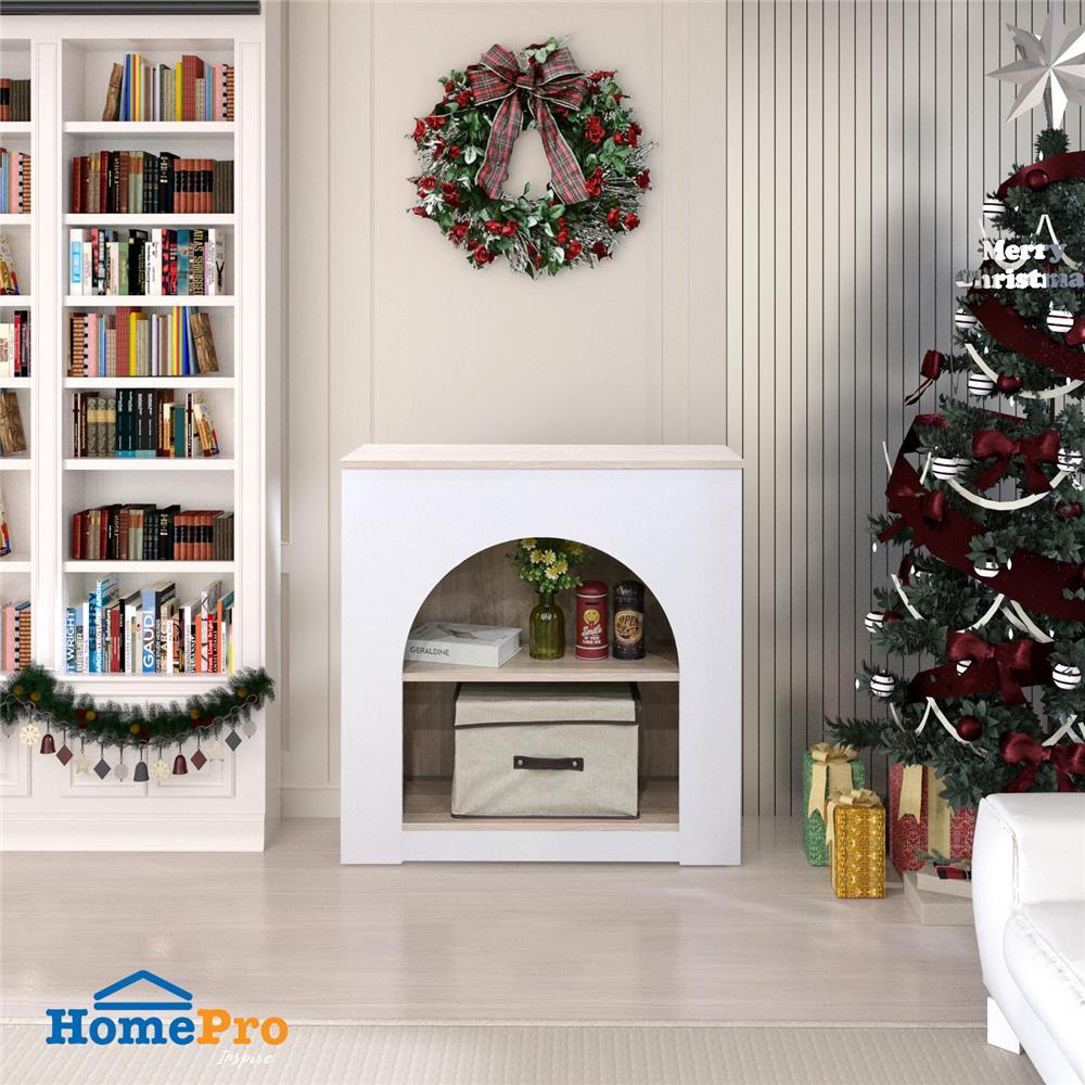 ชั้นวางของ FURDINI HOMIE สีไวท์โอ๊ค/ขาว