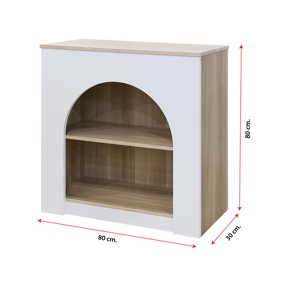 ชั้นวางของ FURDINI HOMIE สีไวท์โอ๊ค/ขาว