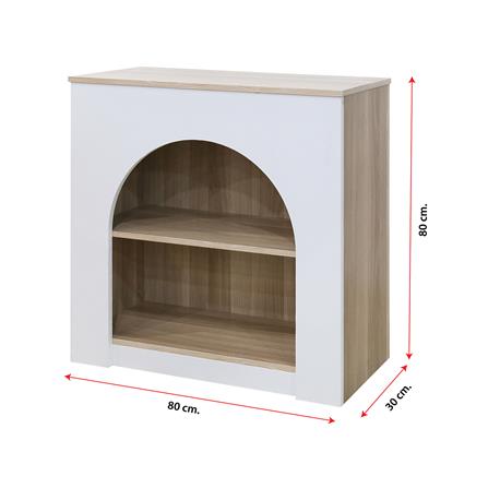 ชั้นวางของ FURDINI HOMIE สีไวท์โอ๊ค/ขาว_5