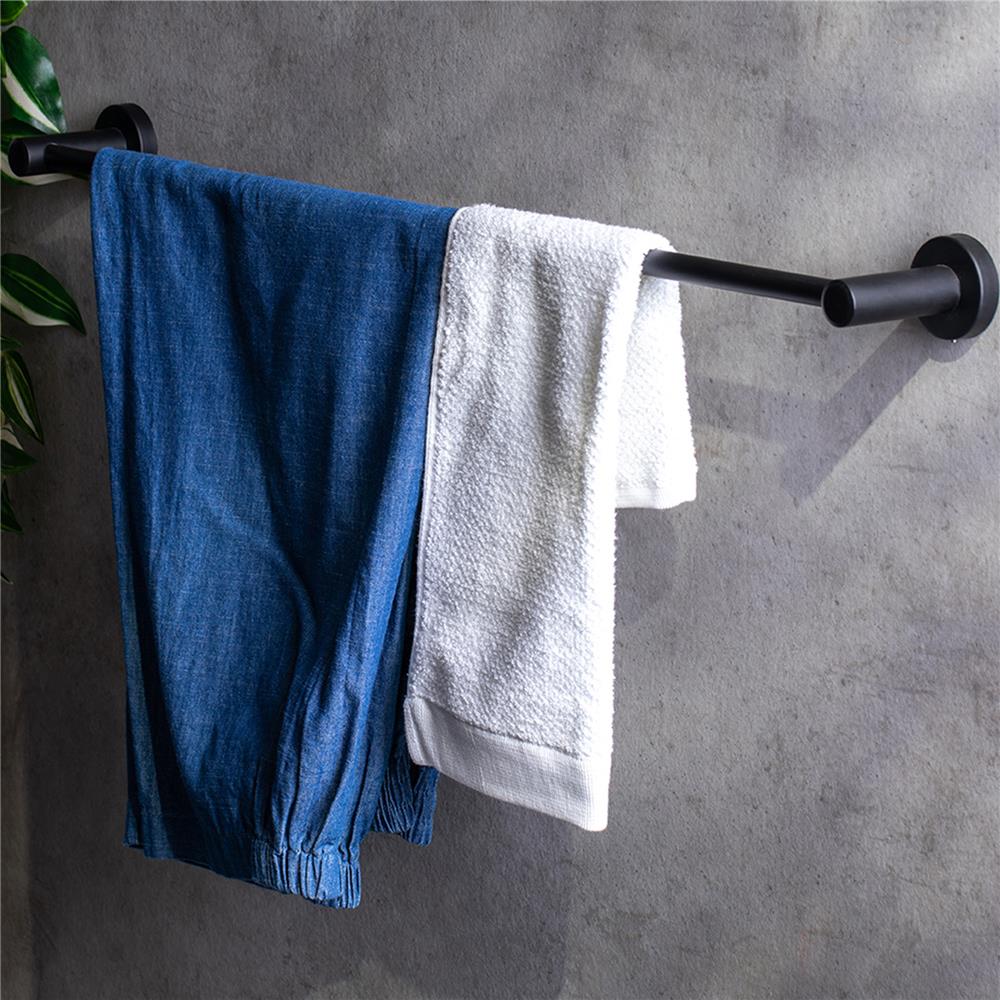 ราวแขวนผ้า RASLAND RA 80-BLACK 80 ซม. สีดำ