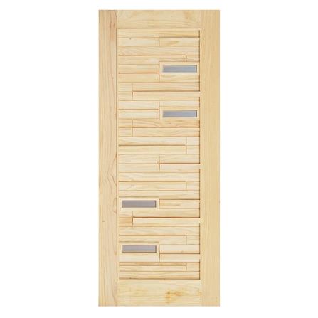 ประตูไม้สนนิวซีแลนด์สั่งตัดพิเศษ D2D-501 PLUS