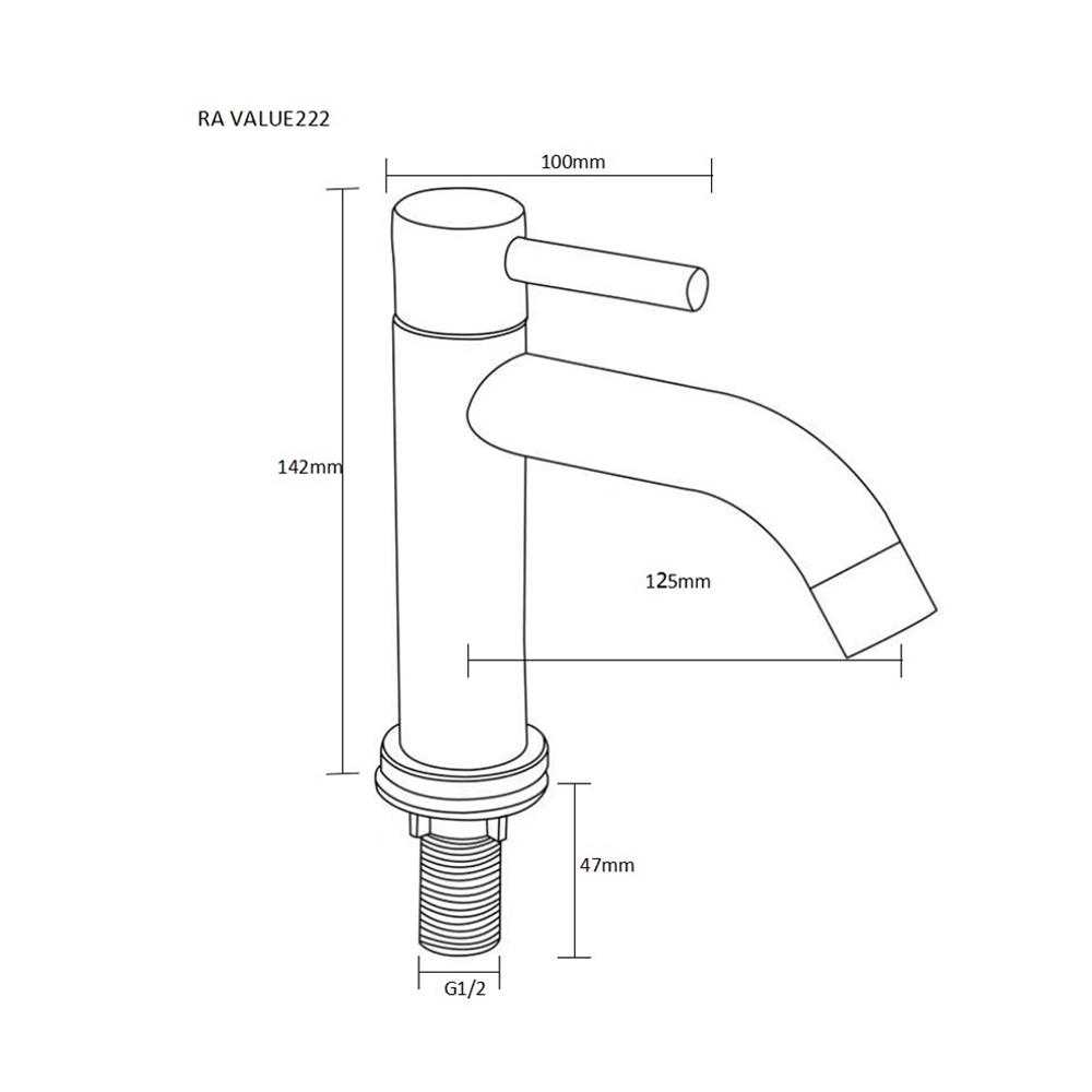 ชุดก๊อกอ่างล้างหน้า RASLAND VALUE222