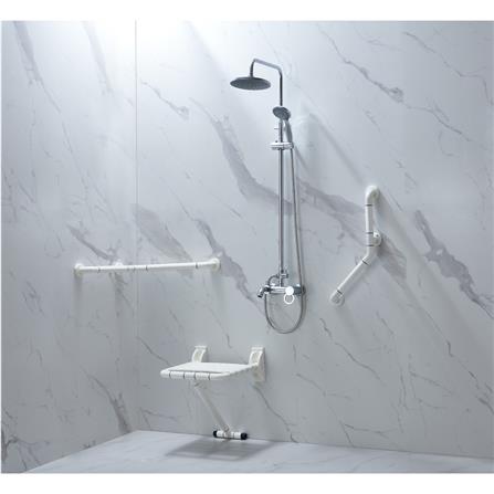 เก้าอี้อาบน้ำติดผนัง KARAT FAUCET KB-02-850-AB สีขาว_1