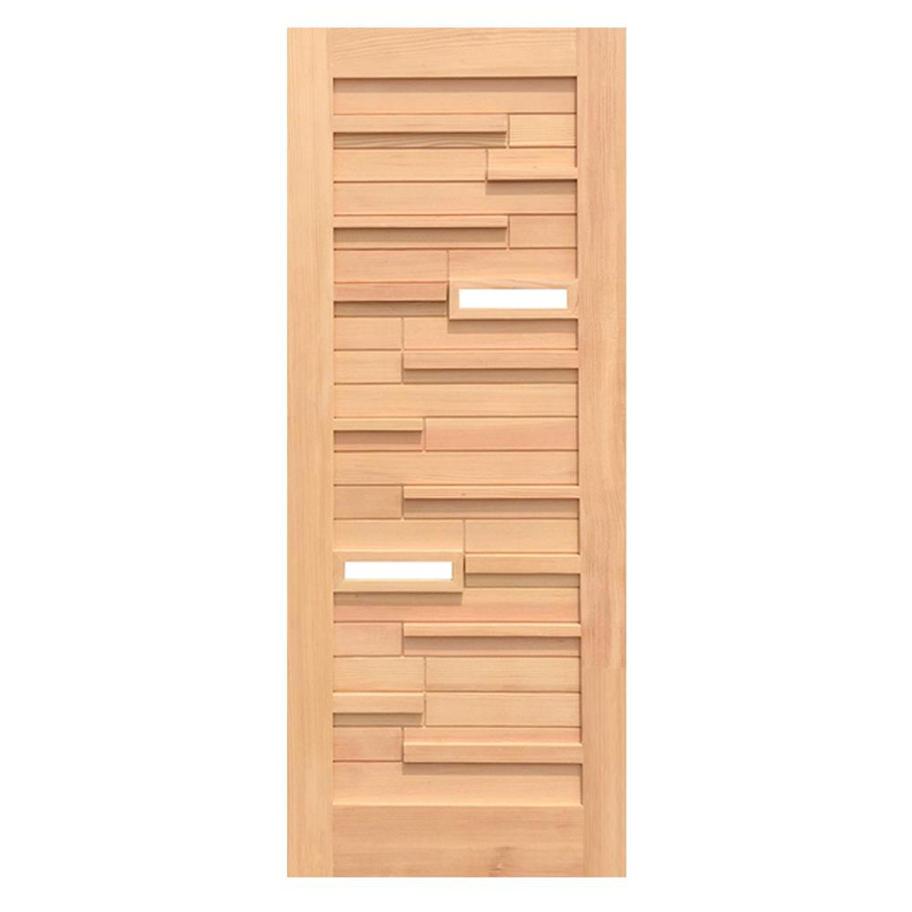 ประตูไม้ดักลาสเฟอร์สั่งตัดพิเศษ D2D ECO PINE-034 PLUS