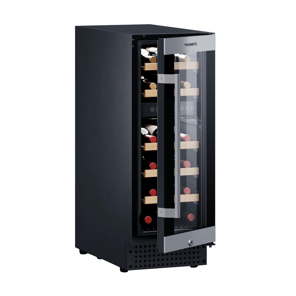 ตู้แช่ไวน์ DOMETIC C18B 18 ขวด สีสเตนเลสดำ