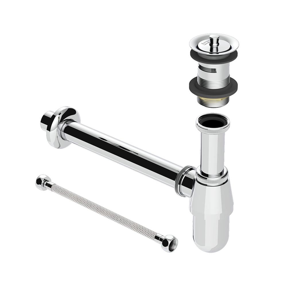 ท่อน้ำทิ้งอ่างล้างหน้ากระปุกพร้อมสะดือ AMERICAN STANDARD FFAST601-9T1500BT0 26 ซม.