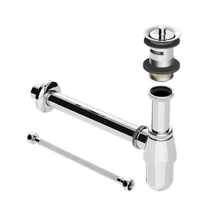 ท่อน้ำทิ้งอ่างล้างหน้ากระปุกพร้อมสะดือ AMERICAN STANDARD FFAST601-9T1500BT0 26 ซม.