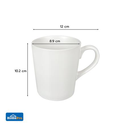 ถ้วยหูเซรามิก 300ml KECH LANZO WHITE 4 ใบ/ชุด_4