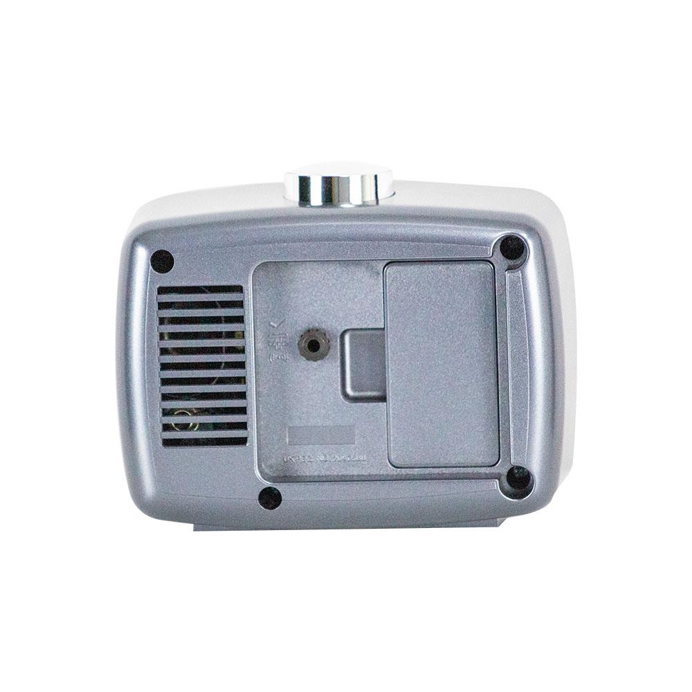 นาฬิกาตั้งโต๊ะพลาสติก RHYTHM CRA630NR18 3.5X4.5 นิ้ว สีทอง