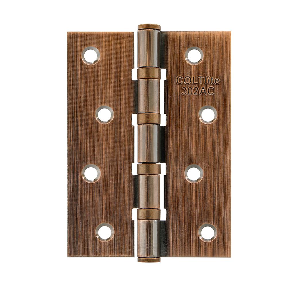 บานพับ 4X3 นิ้ว X 2 มม. COLT LITE 302 สีทองแดงรมดำ (แพ็ก 3 ชิ้น)