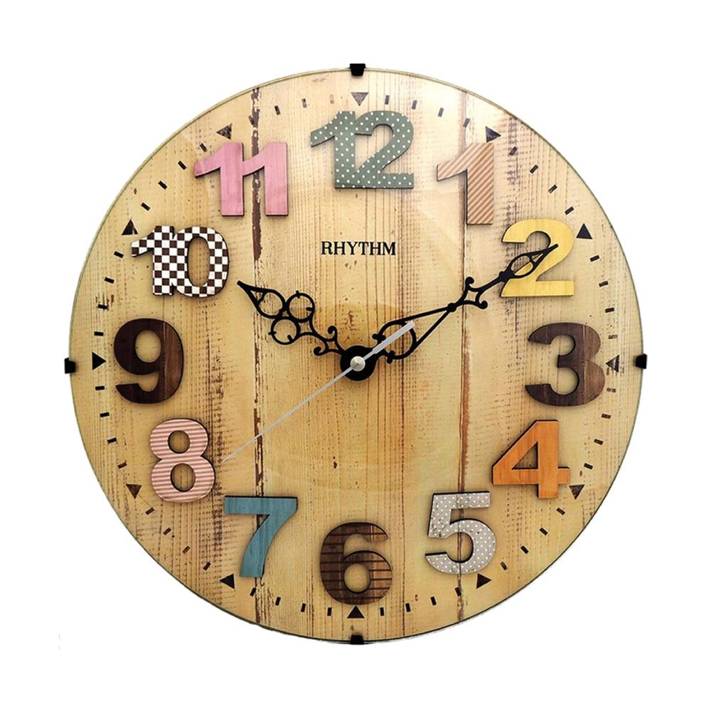 นาฬิกาแขวน RHYTHM CMG117NR06 12 นิ้ว สีน้ำตาล