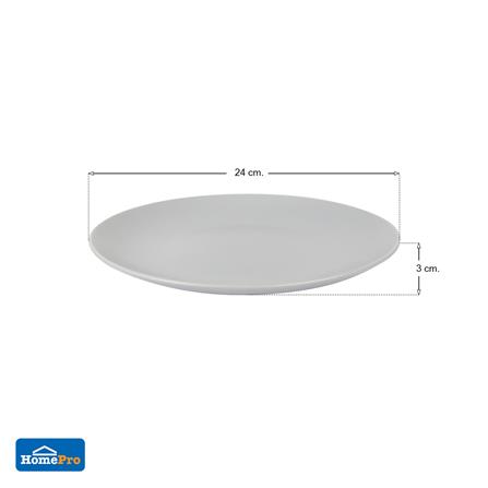 ชุดจานบัวเซรามิก 9.5 นิ้ว KECH LANZO GRAY 4 ใบ_5