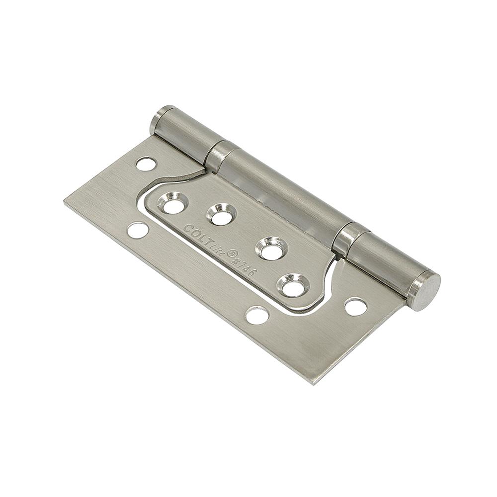 บานพับ 4X3 นิ้ว X 2.5 มม. COLT LITE 746 ไม่เซาะร่อง สีสเตนเลส (แพ็ก 3 ชิ้น)