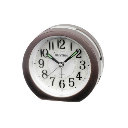 นาฬิกาตั้งโต๊ะพลาสติก RHYTHM CRE839NR06 3.5 นิ้ว สีน้ำตาล_0