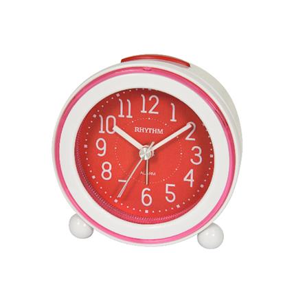 นาฬิกาตั้งโต๊ะพลาสติก RHYTHM CRE308NR01 3 นิ้ว สีแดง_0