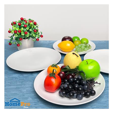 ชุดจานบัวเซรามิก 9.5 นิ้ว KECH LANZO WHITE 4 ใบ_4