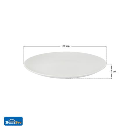 ชุดจานบัวเซรามิก 9.5 นิ้ว KECH LANZO WHITE 4 ใบ_5