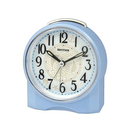 นาฬิกาตั้งโต๊ะพลาสติก RHYTHM CRE305NR04 4X3.5 นิ้ว สีฟ้า_0