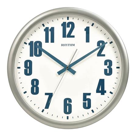 นาฬิกาแขวน RHYTHM CMG582NR19 16 นิ้ว สีเงิน_0